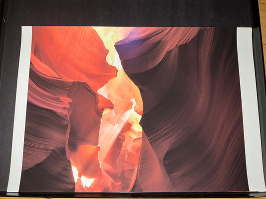 Antelope Canyon Landscape Photo Print – Arizona Slot Canyon Wall Art (Unframed 14” x 20”)