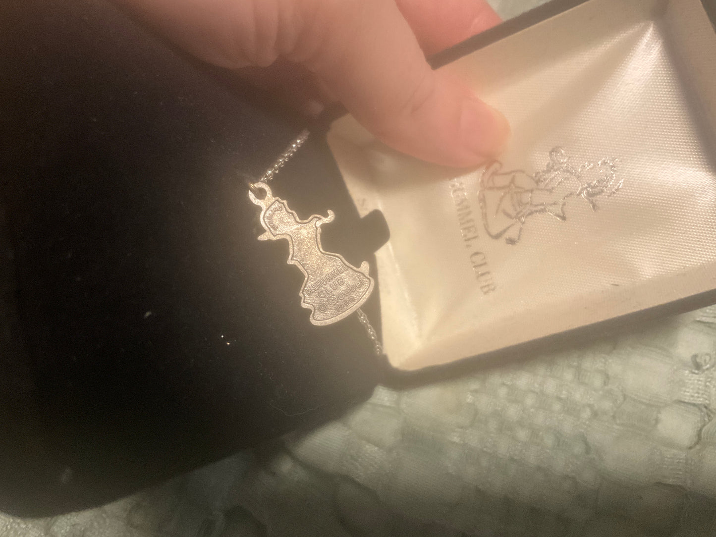 Vintage M.I. Hummel Club Sterling Silver Necklace – Rare 925 Rocking Horse Boy Pendant