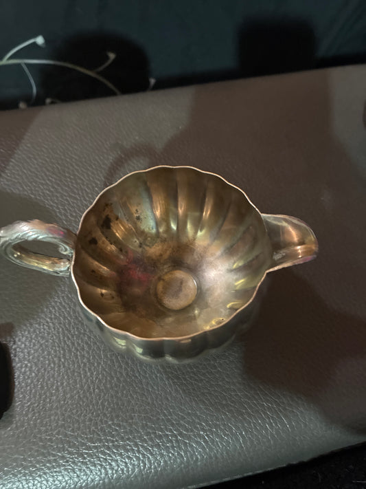 Silver plated creamer bowl