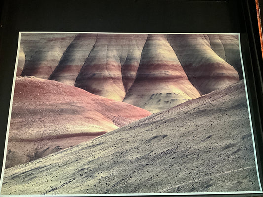Painted Hills Color Strata Photo – Layered Desert Landscape Wall Art (14” x 20”)