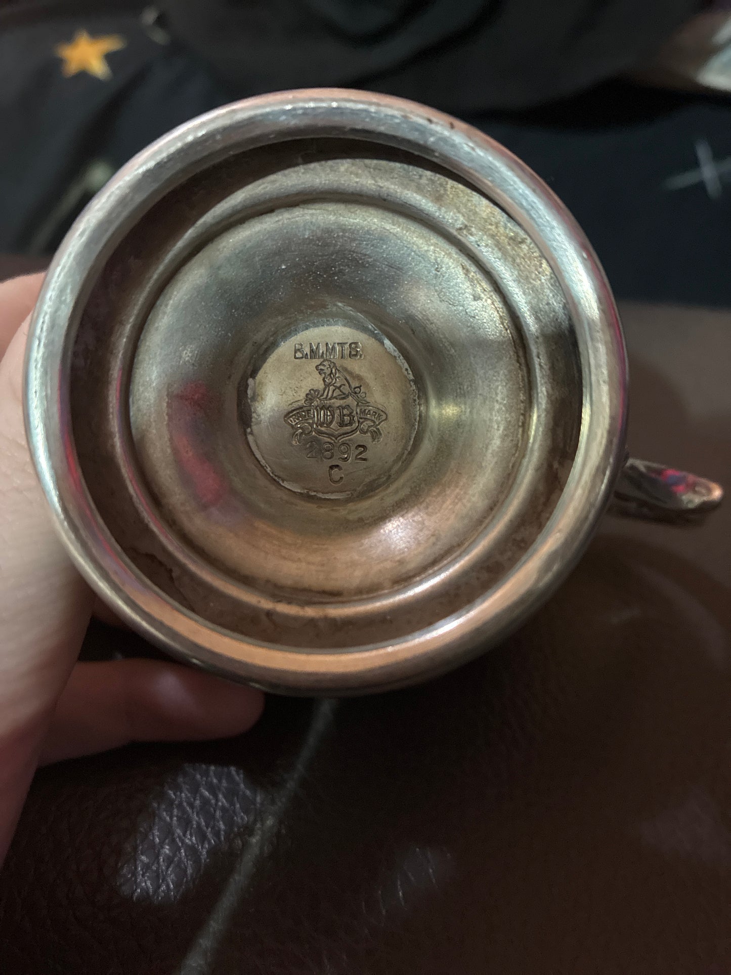 Silver plated creamer bowl