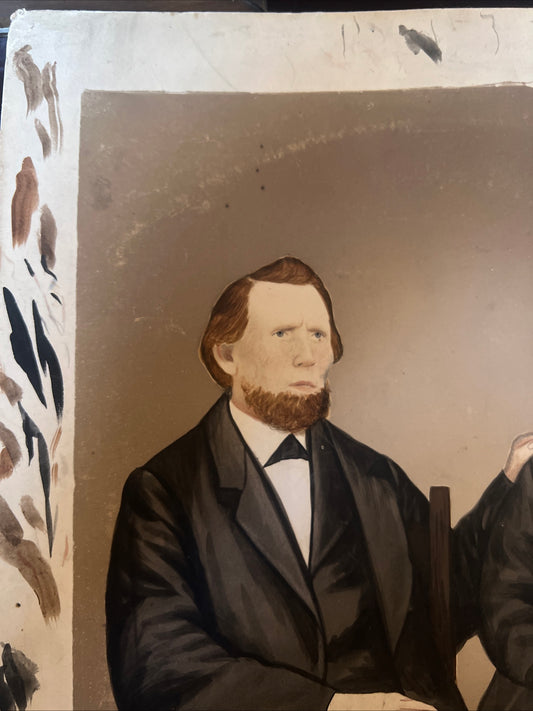 Vintage Painting of Georde and Hulda Draper