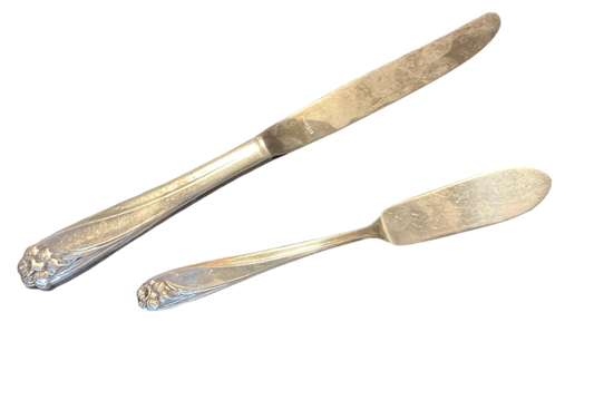 1847 Rogers Bros “Daffodil” Silverplate Flatware Set – 1950 Pattern – 49 Pieces – Mid-Century Elegance