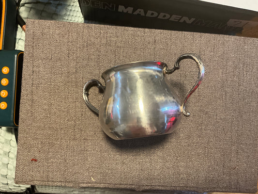 Vintage Sheridan Silverplate Creamer – Double Handle – Mid-Century Silver