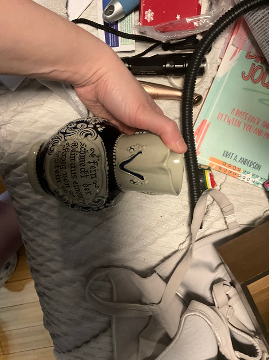 Vintage Gerz German Stoneware Wine Jug – Grape Motif – MADE IN GERMANY – Model 2956