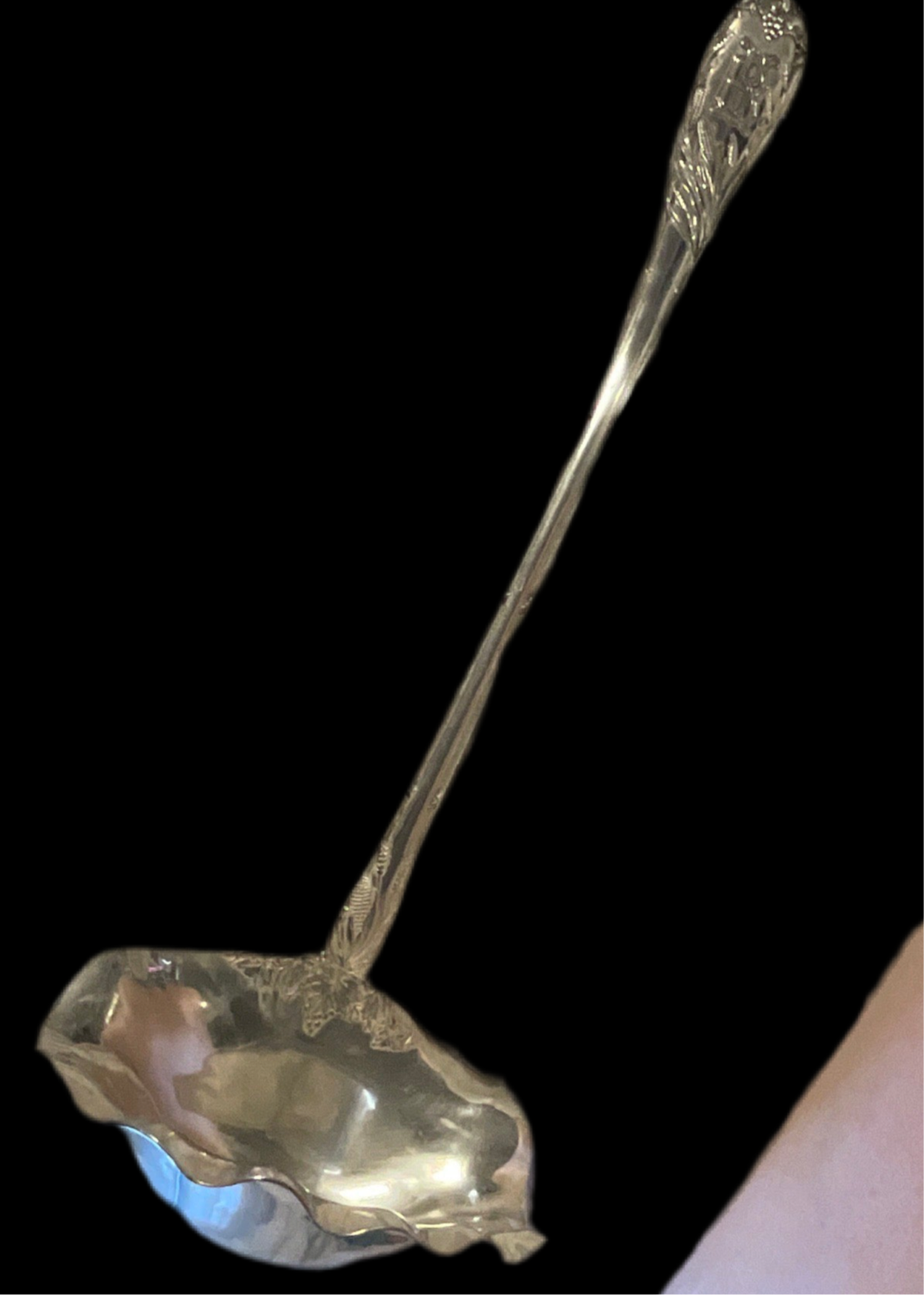 1906 Kreielsheimer Bros. Seattle Silverplate Souvenir Ladle – “Compliments of the Season” Advertising Gift