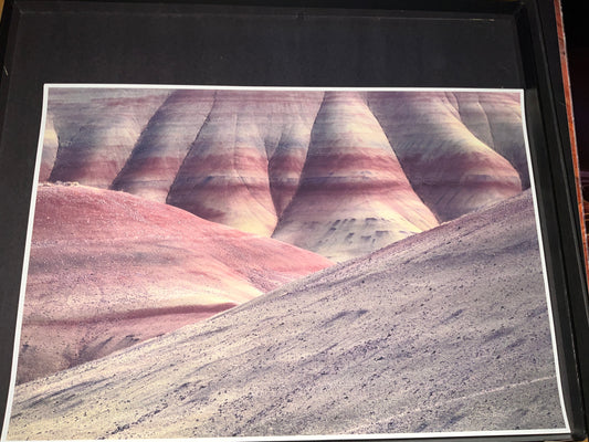 Painted Hills Color Strata Photo – Layered Desert Landscape Wall Art (14” x 20”)