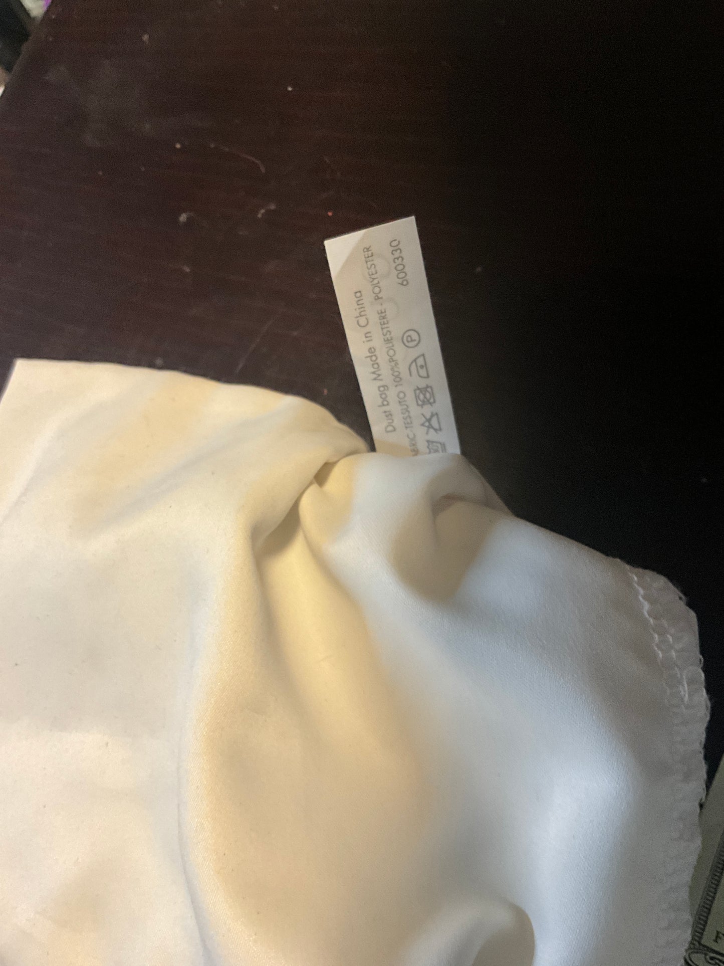 Authentic Gucci 100% Polyester Dust Bag – Small Accessory Pouch