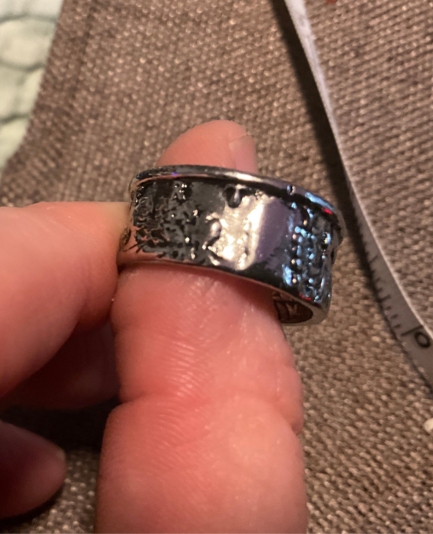 1943 Walking Liberty Half Dollar Coin Ring – WWII Era Handmade Silver Band