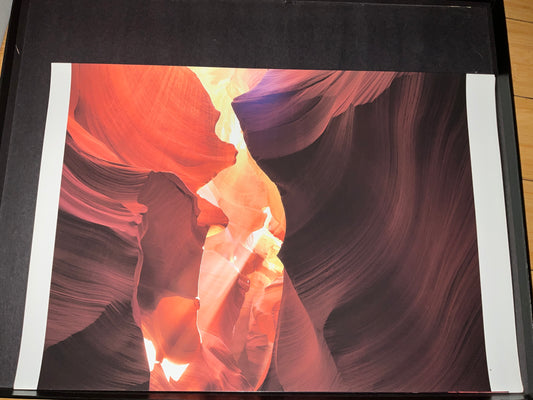 Antelope Canyon Landscape Photo Print – Arizona Slot Canyon Wall Art (Unframed 14” x 20”)