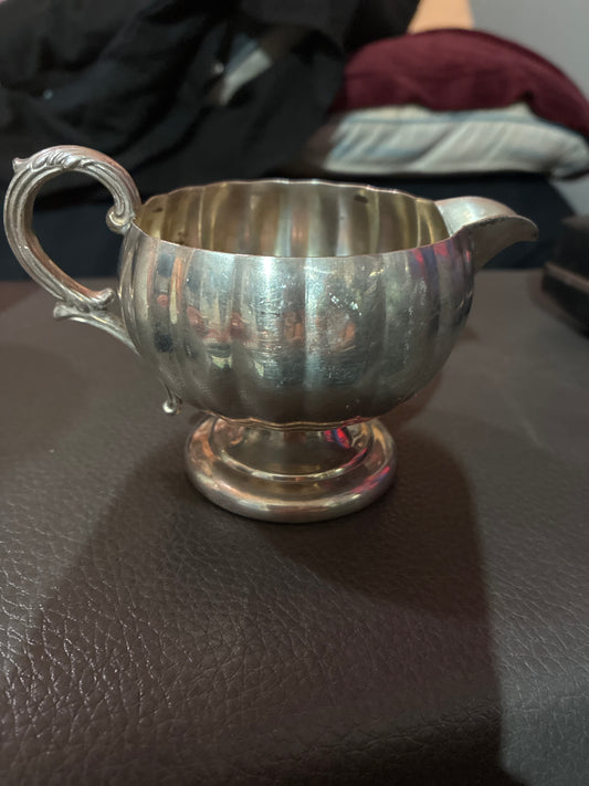 Silver plated creamer bowl