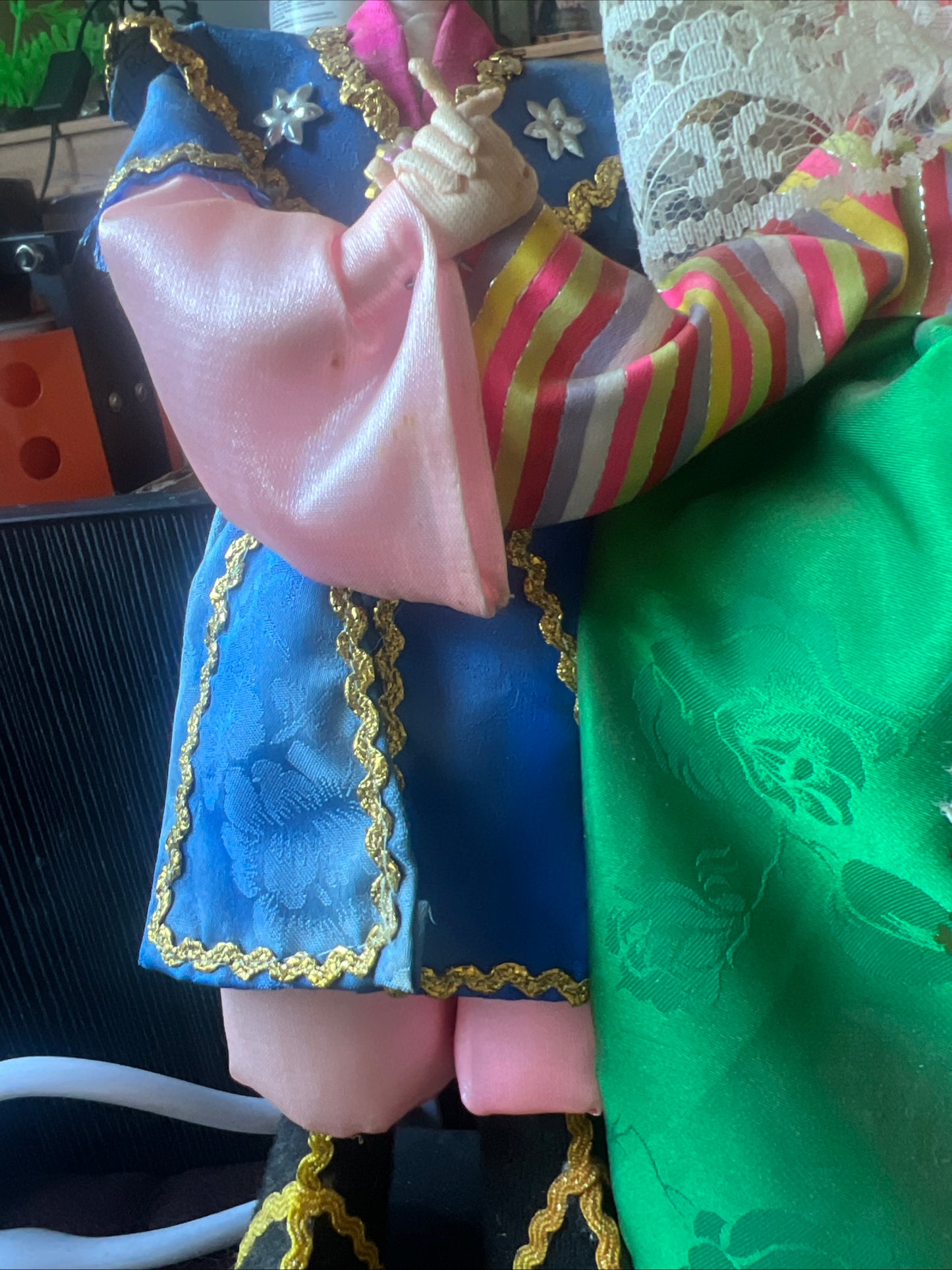 Korean Traditional Handicraft Hanbok Dolls Wedding Collectible Figure Gift