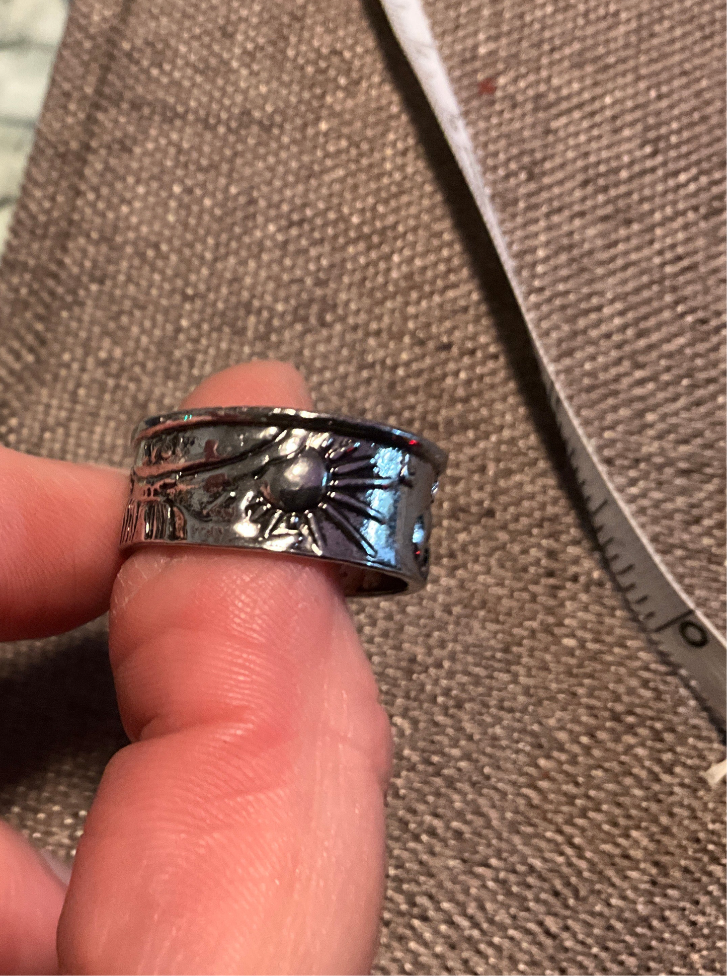 1943 Walking Liberty Half Dollar Coin Ring – WWII Era Handmade Silver Band