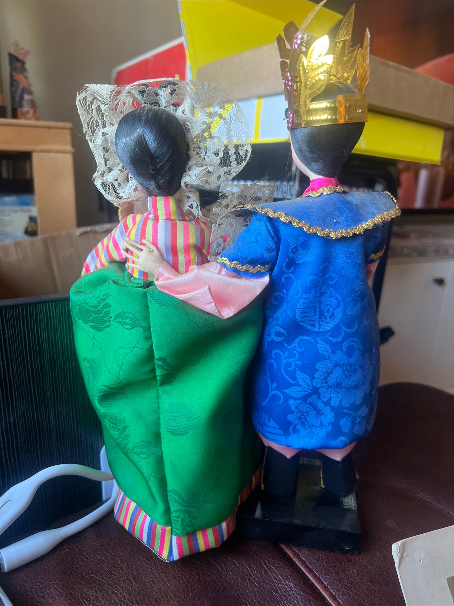 Korean Traditional Handicraft Hanbok Dolls Wedding Collectible Figure Gift