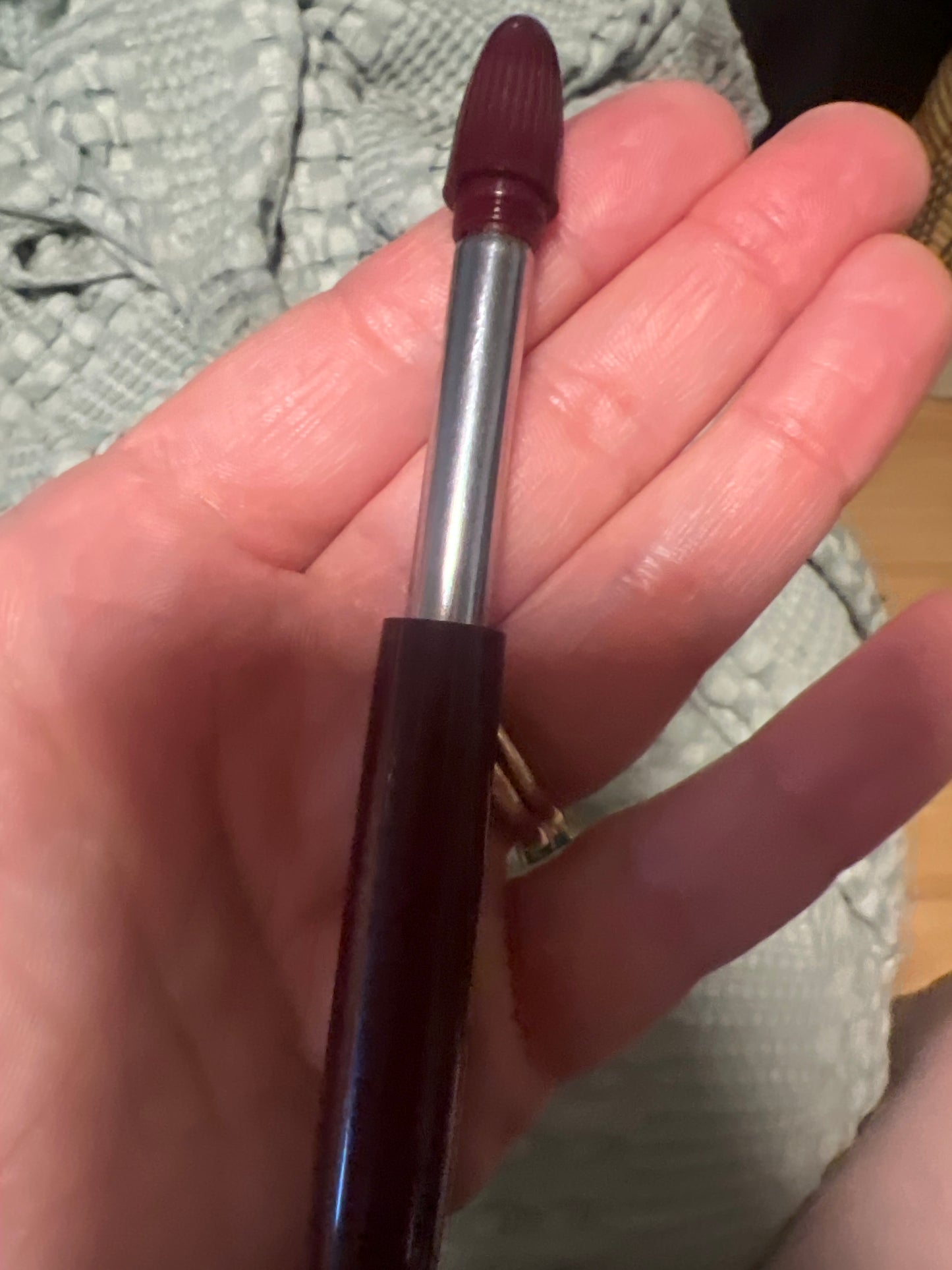 Vintage Shearer Touchdown Fountain Pen Burgundy 14k Gold Nib #33 USA Mid-Century