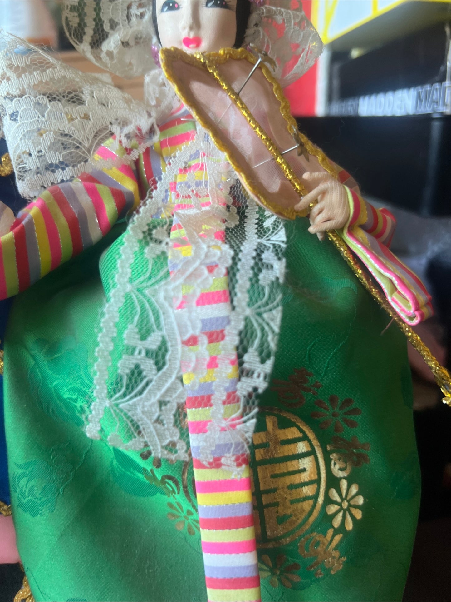 Korean Traditional Handicraft Hanbok Dolls Wedding Collectible Figure Gift