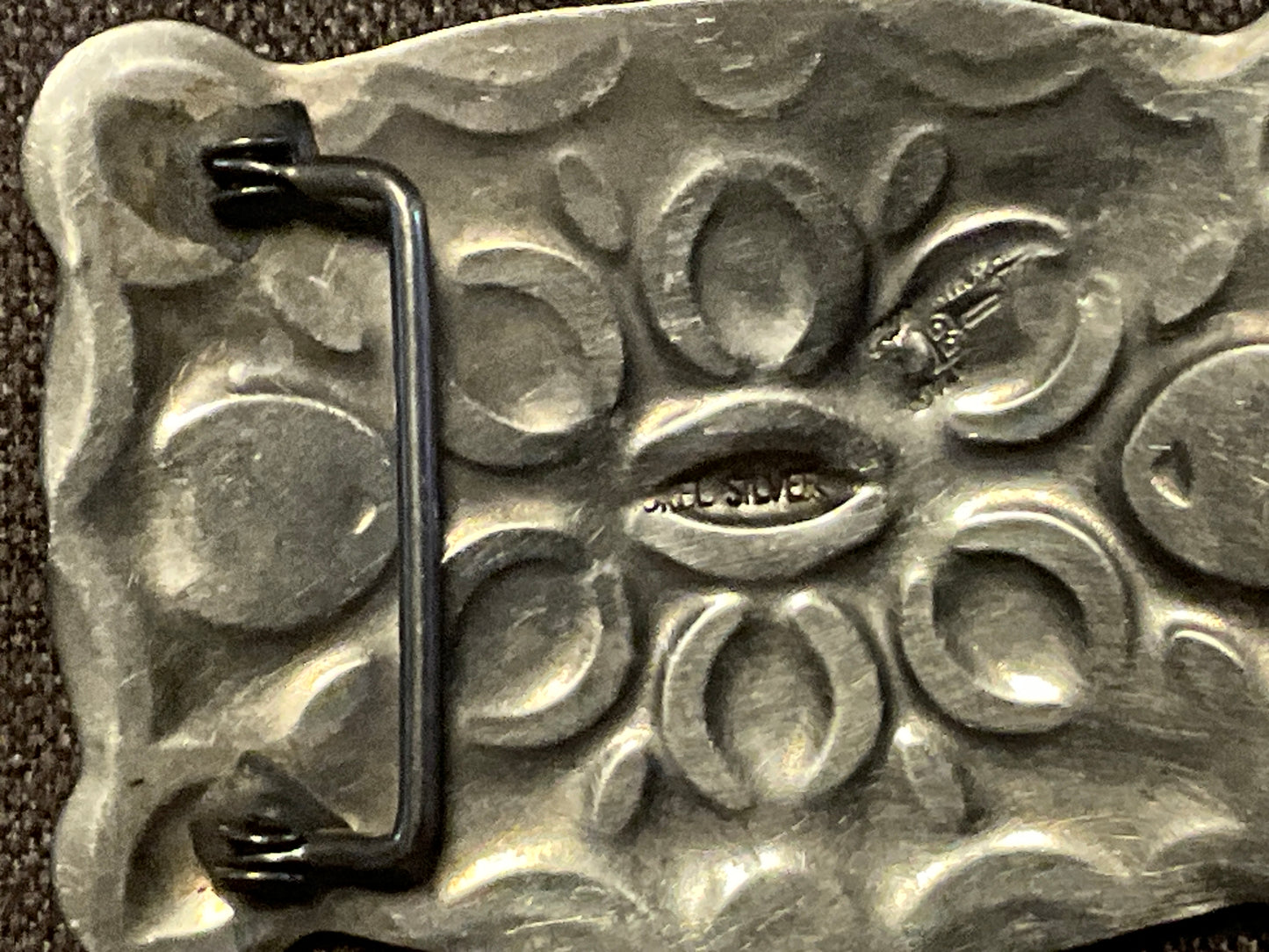 Vintage B-K Silversmiths Nickel Silver Belt Buckle – Rearing Horse Design – 1970s
