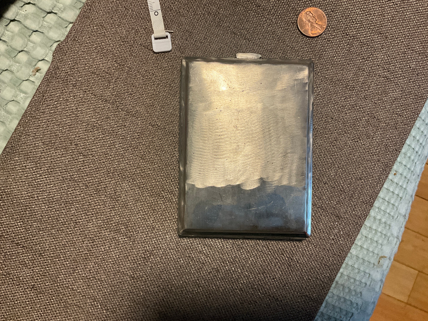Vintage German Engraved Cigarette Case – Pre-WWII / Early Postwar Silver-Tone