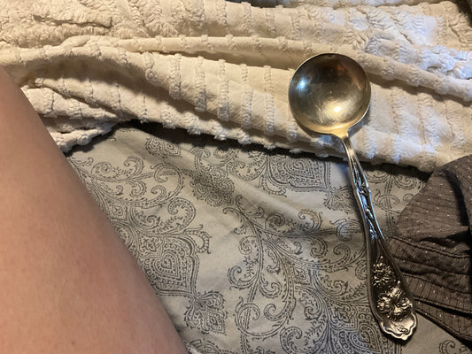 Wallace Silverplate “Carnation” Pattern Ladle – Pat. Jan 14, 1908