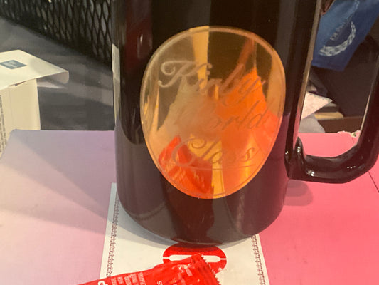 Vintage Kirby “World Class” Mug – Tams England Black & Gold Ceramic