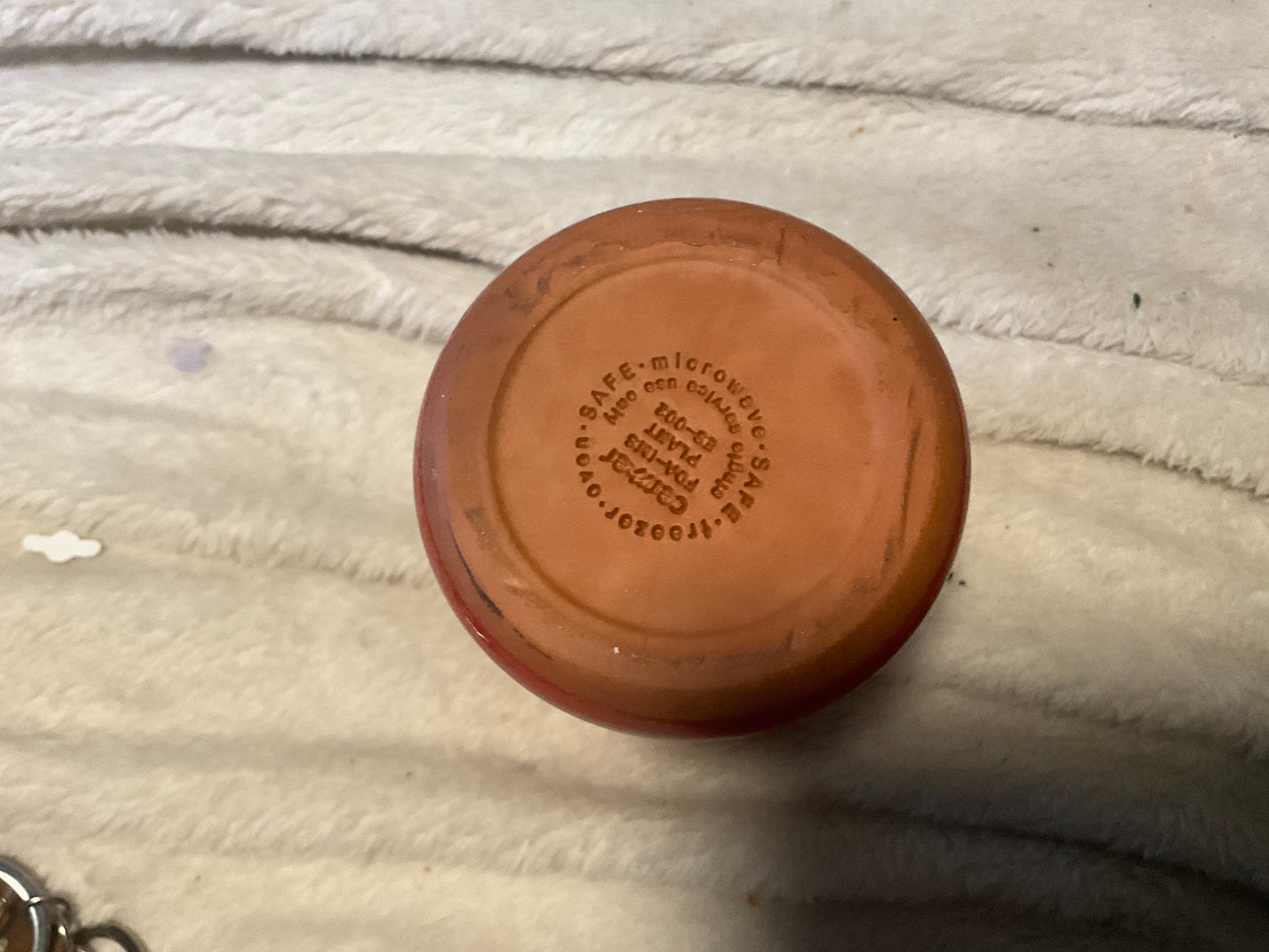 Le Creuset Red “La Forêt” Heart Ramekin – Made in France Stoneware